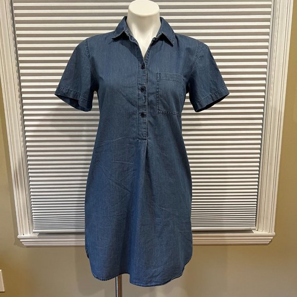 J.Crew Mercantile Chambray Dress - Picture 1 of 4